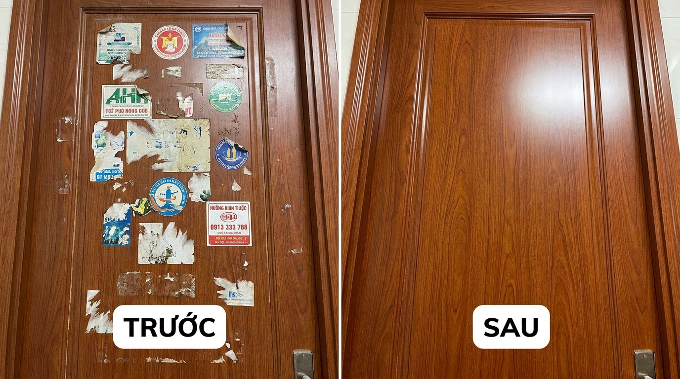 dung-may-say-toc-boc-sticker-tren-cua-go