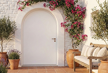 Cửa Vòm Composite: Xu Hướng "Cong" Mềm Mại Đang Thống Trị 2026