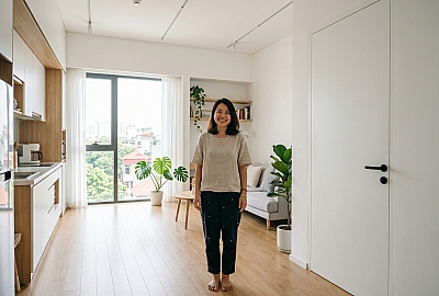 Cửa Gỗ Cho Căn Hộ Nhỏ: Bí Kíp "Hack" Diện Tích Căn Hộ