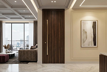 Cửa Gỗ Kịch Trần: Tuyệt Chiêu "Kéo Dài Chân" Cho Căn Hộ Thấp Bé