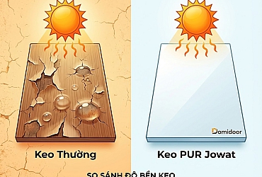 Tại Sao Keo PUR Đắt Hơn Keo EVA? Bí Mật "Sống Còn" Của Cửa Domidoor